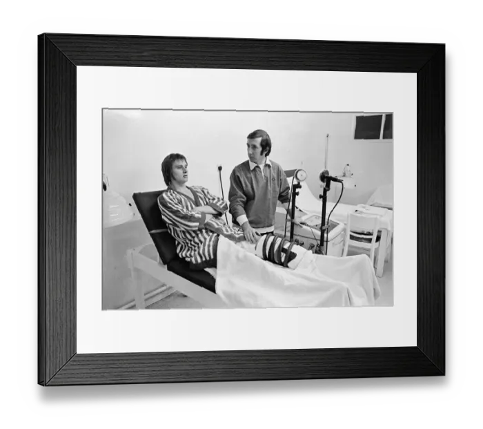 Framed Print : Jimmy Headridge, Trainer, Middlesbrough Football Club at Ayresome Park, April 1974