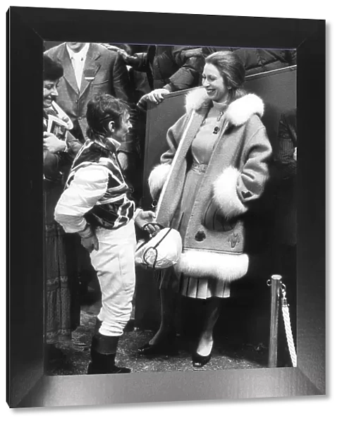 WILLIE CARSON AND PRINCESS ANNE LAUGHING - 13th December 1979