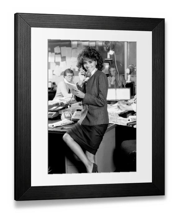 Framed Print : Halle Berry Miss USA at the Daily Express offices - 01 / 11 / 1986 Framed Print : Halle Berry Miss USA at the Daily Express offices - 01 / 11 / 1986