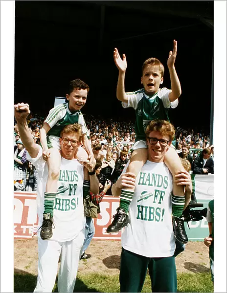 Hands Off Hibs the Proclaimers demo at Easter Road campage against the merger with Hearts