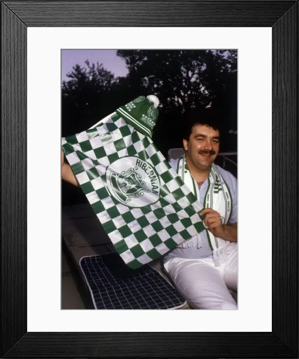 Framed Print : David Duff Hibernian football chairman August 1987 Framed Print : David Duff Hibernian football chairman August 1987