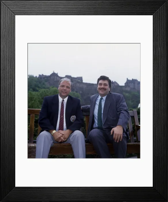 Framed Print : David Duff & Wallace Mercer - Princes St Gardens June 1988