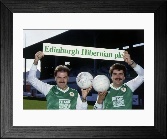 Framed Print : David Duff & Jim Gray Hibs directors October 1988 Framed Print : David Duff & Jim Gray Hibs directors October 1988
