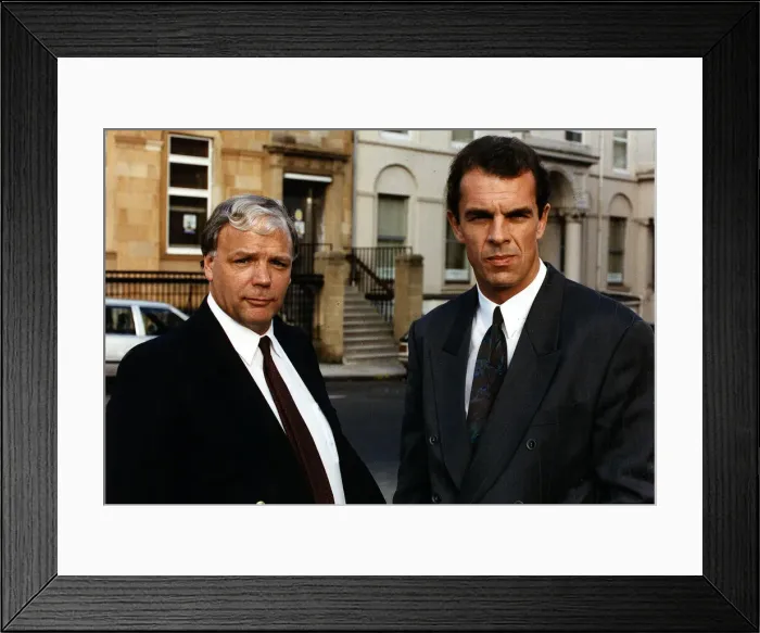 Framed Print : Joe Jordan Hearts manager with chairman Wallace Mercer Framed Print : Joe Jordan Hearts manager with chairman Wallace Mercer
