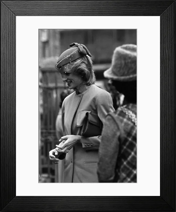Framed Print : DIANA, PRINCESS OF WALES ARRIVING AT EVENT DURING THE DAY IN CARLISLE - 1992