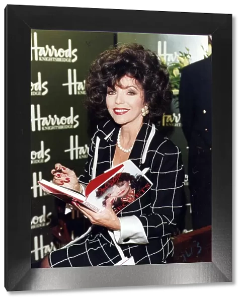 Joan Collins at book signing in Harrods - January 1994