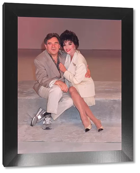 JOAN COLLINS AND ANTHONY NEWLEY IN STUDIO PHOTO CALL TO PROMOTE NEW BBC SERIES