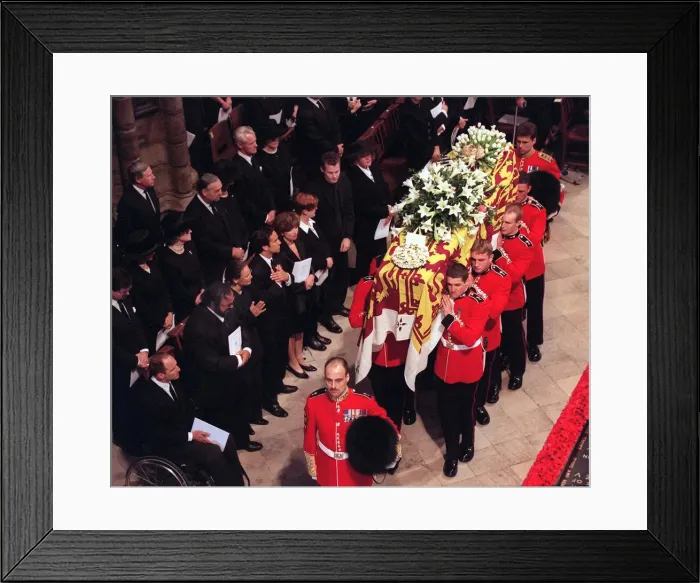 Framed Print : Funeral of Princess Diana, Princess of Wales. Diana Framed Print : Funeral of Princess Diana, Princess of Wales. Diana