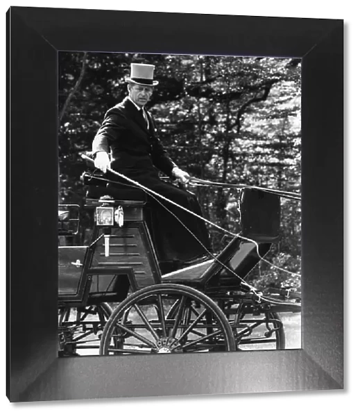 The Duke of Edinburgh. Prince Philip driving a carriage. September 1977