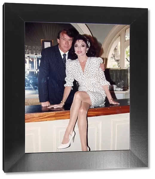 Joan Collins and Keith Baxter at TV photo call 19  /  06  /  1990