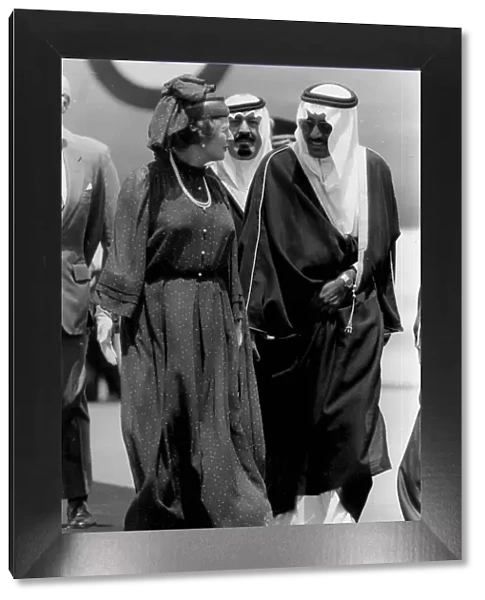 Margaret Thatcher in Saudi Arabia - 27th April 1981
