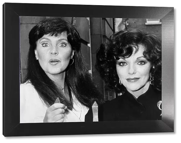 Joan Collins and Pauline Collins at TV photocall - November 1980