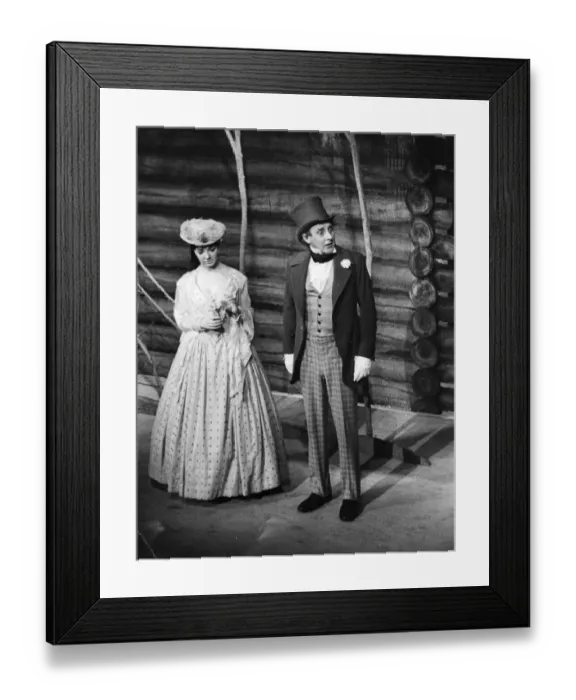 Framed Print : Spike Milligan in costume acting in play at The Comedy Theatre London - 11th February