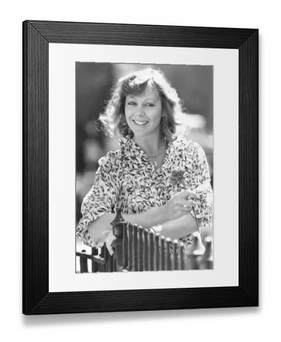 Framed Print : Jenny Agutter in garden for photo call - 4th September 1978 Framed Print : Jenny Agutter in garden for photo call - 4th September 1978