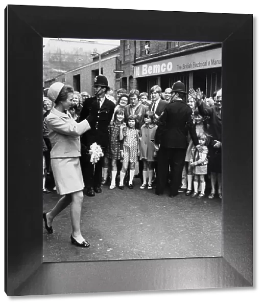 Princess Anne on walkabout in Southwark, London - June 1969
