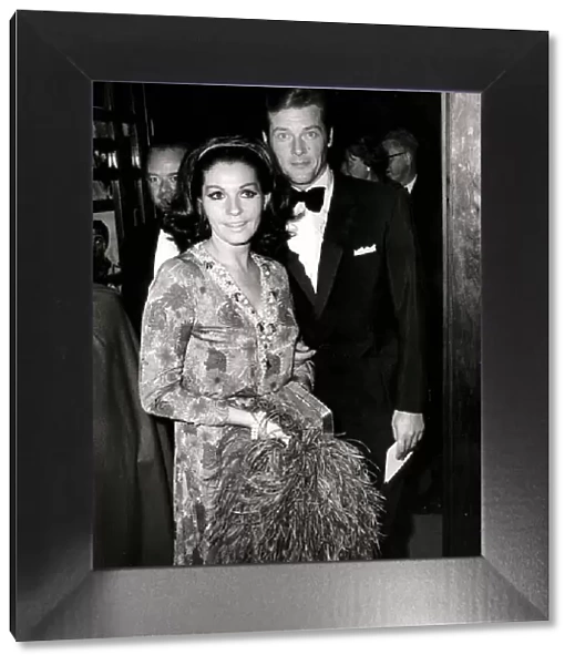 ROGER MOORE AND LUISA MATTIOLI - 7TH AUGUST 1968
