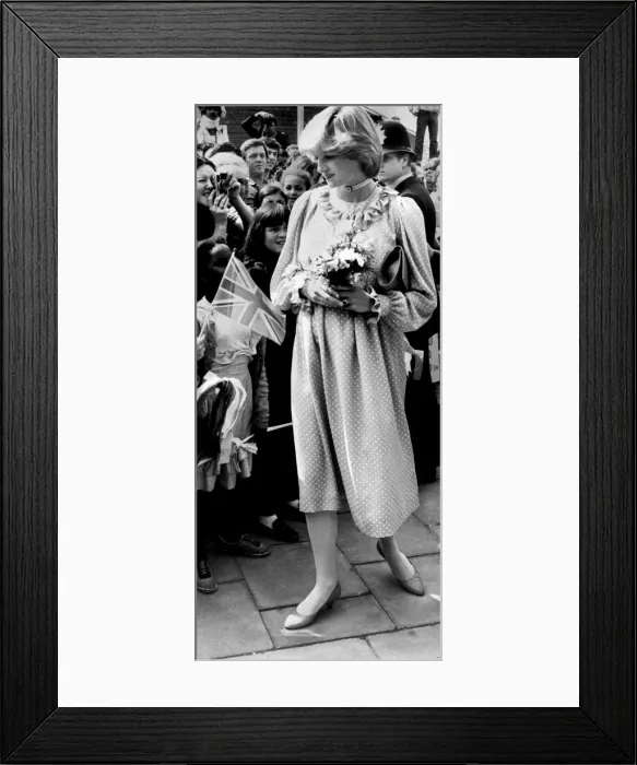 Framed Print : Diana Princess Of Wales - 18th May 1982. The Princess Of Wales Visiting The Albany Framed Print : Diana Princess Of Wales - 18th May 1982. The Princess Of Wales Visiting The Albany