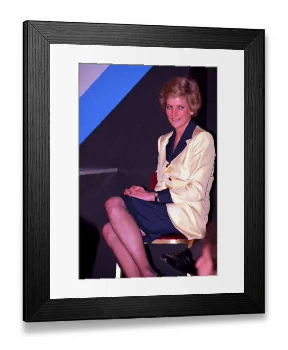 Framed Print : Princess Diana attends the Panasonic London Sports Personality of the Year Awards
