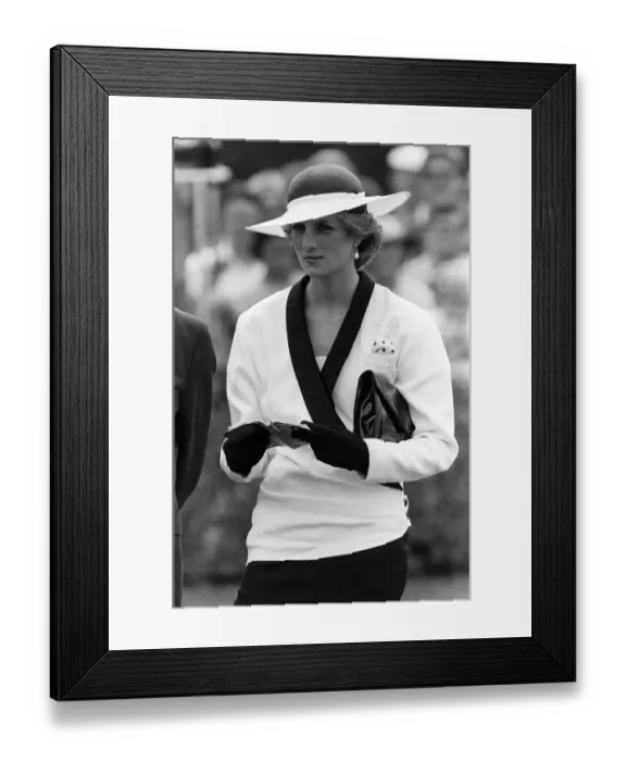 Framed Print : PRINCESS DIANA DURING A VISIT TO AMERICA 01  /  11  /  1985 CODE