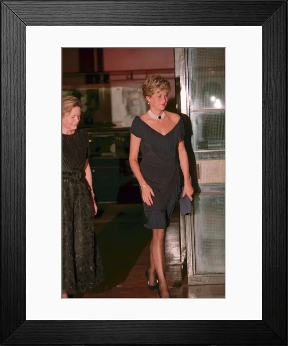 Framed Print : DIANA, PRINCESS OF WALES AT EVENING FUNCTION - F / L, SMILING OCTOBER 1991 Framed Print : DIANA, PRINCESS OF WALES AT EVENING FUNCTION - F / L, SMILING OCTOBER 1991
