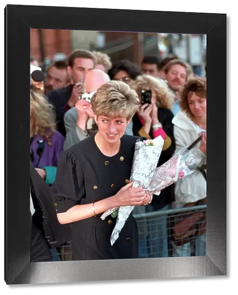 Diana, Princess of Wales, Visiting Barnardos in Hackney, London, 8th October 1991