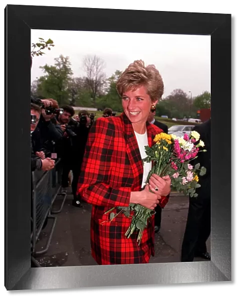 Diana, Princess of Wales, St Thomas Hospital, London, 2nd May 1991