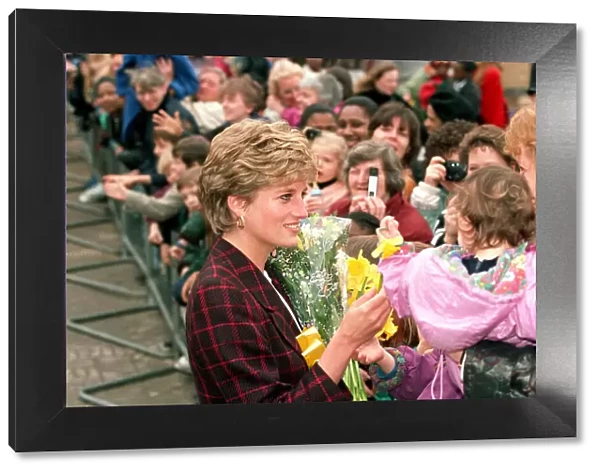 Diana, Princess of Wales, visits the Davies Centre, Battersea, 2nd May 1991