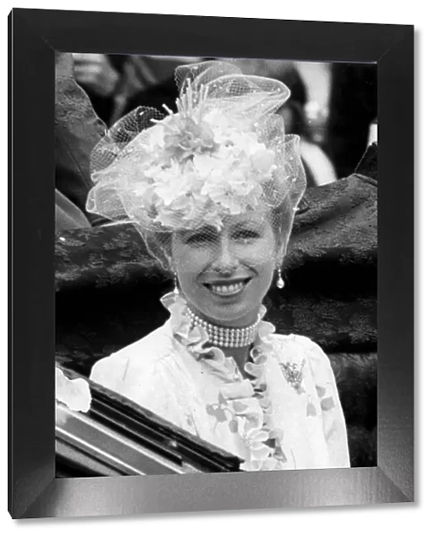 Princess Anne in carriage on her way to Charles and Diana wedding 29 July 1981