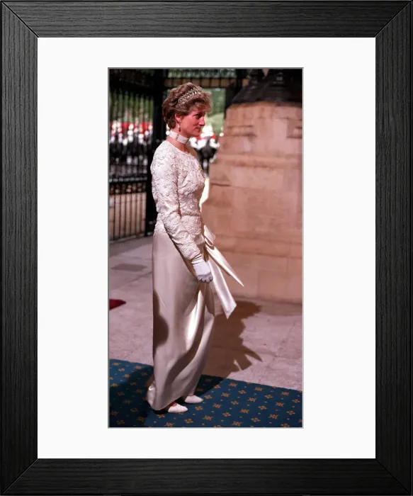 Framed Print : DIANA, THE PRINCESS OF WALES ARRIVING AT THE STATE OPENING OF PARLIAMENT -1991 Framed Print : DIANA, THE PRINCESS OF WALES ARRIVING AT THE STATE OPENING OF PARLIAMENT -1991