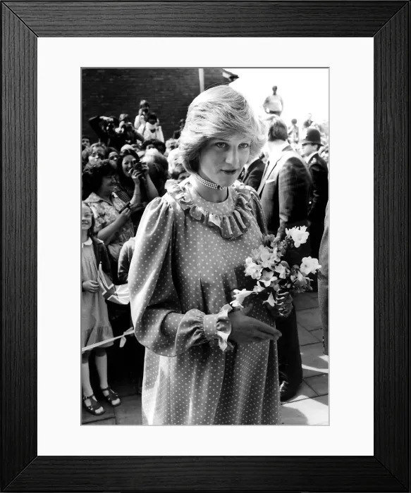 Framed Print : Diana Princess Of Wales - 18th May 1982. The Princess Of Wales Visiting The Albany Framed Print : Diana Princess Of Wales - 18th May 1982. The Princess Of Wales Visiting The Albany
