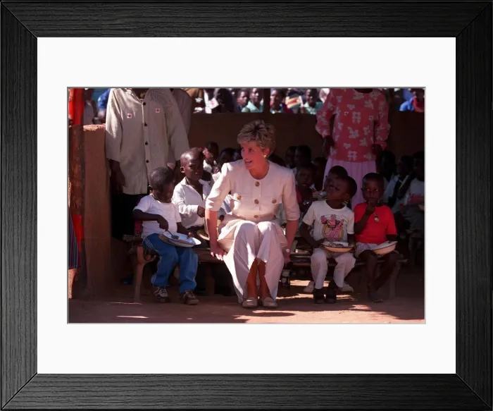 Framed Print : PRINCESS OF WALES SITTING WITH CHILDREN DURING VISIT TO RED CROSS CHARITY PROJECT IN Framed Print : PRINCESS OF WALES SITTING WITH CHILDREN DURING VISIT TO RED CROSS CHARITY PROJECT IN