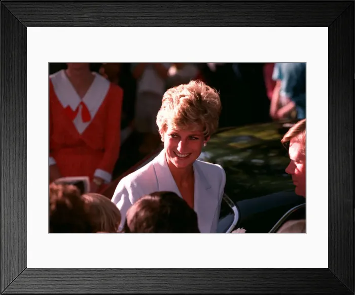 Framed Print : PRINCESS OF WALES VISITS RED CROSS CHARITY PROJECTS IN ZIMBABWE - JULY 1993 Framed Print : PRINCESS OF WALES VISITS RED CROSS CHARITY PROJECTS IN ZIMBABWE - JULY 1993