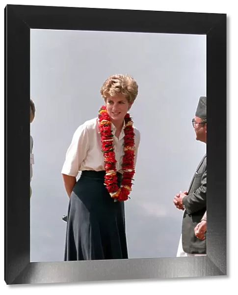 DIANA, PRINCESS OF WALES DURING VISIT TO NEPAL - MARCH 1993