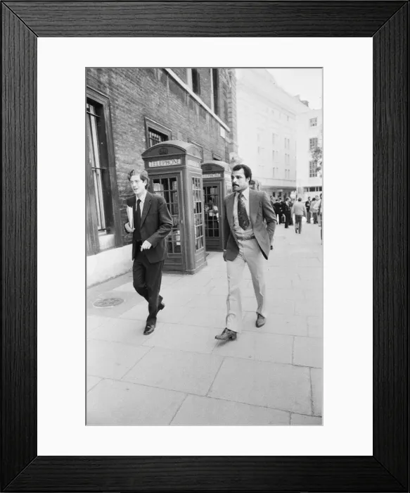 Framed Print : Boxer John Conteh leaves Bow Street Magistrate Court, London today after a driving ban Framed Print : Boxer John Conteh leaves Bow Street Magistrate Court, London today after a driving ban