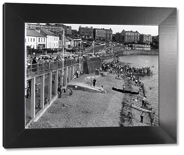 Clevedon Beach, Somerset. 10th August 1976
