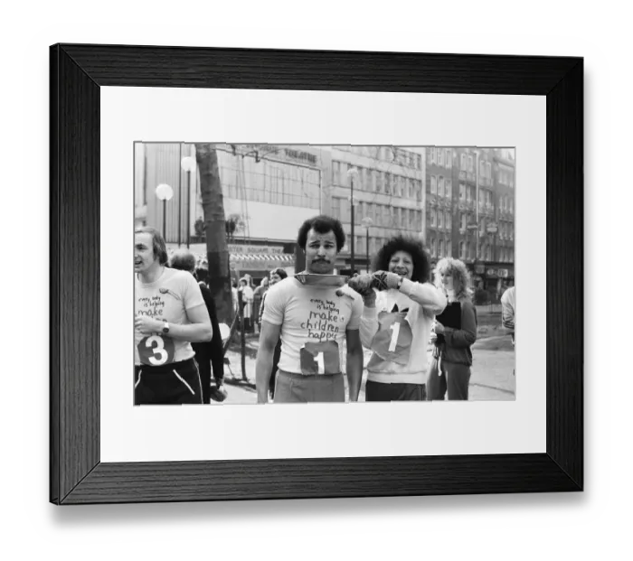 Framed Print : Shrove Tuesday Pancake Racing took place in Leicester Square today Framed Print : Shrove Tuesday Pancake Racing took place in Leicester Square today