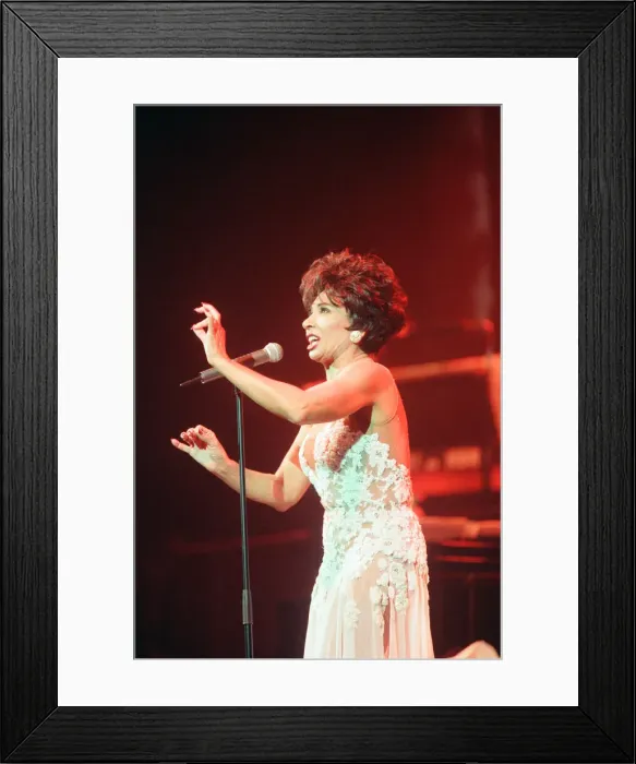 Framed Print : An Audience with Shirley Bassey, Television Special at the Empire Theatre, Liverpool Framed Print : An Audience with Shirley Bassey, Television Special at the Empire Theatre, Liverpool
