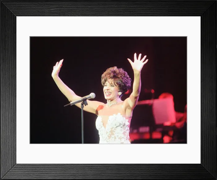 Framed Print : An Audience with Shirley Bassey, Television Special at the Empire Theatre, Liverpool Framed Print : An Audience with Shirley Bassey, Television Special at the Empire Theatre, Liverpool