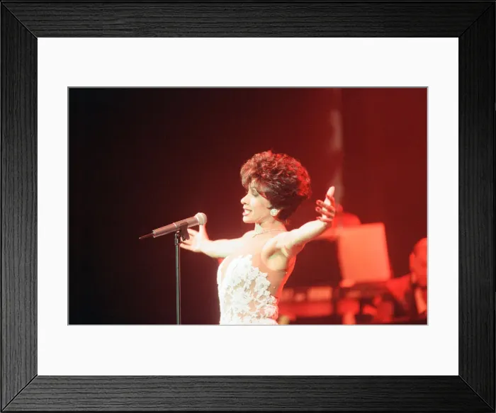 Framed Print : An Audience with Shirley Bassey, Television Special at the Empire Theatre, Liverpool Framed Print : An Audience with Shirley Bassey, Television Special at the Empire Theatre, Liverpool