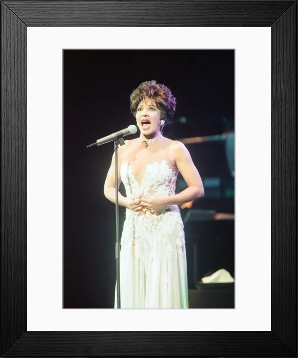 Framed Print : An Audience with Shirley Bassey, Television Special at the Empire Theatre, Liverpool Framed Print : An Audience with Shirley Bassey, Television Special at the Empire Theatre, Liverpool