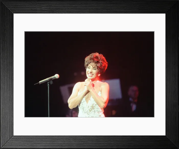 Framed Print : An Audience with Shirley Bassey, Television Special at the Empire Theatre, Liverpool