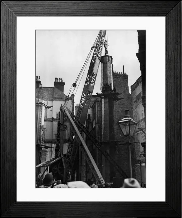 Framed Print : Construction of the new Tyne Bridge. The Tyne Bridge is a through arch bridge over Framed Print : Construction of the new Tyne Bridge. The Tyne Bridge is a through arch bridge over