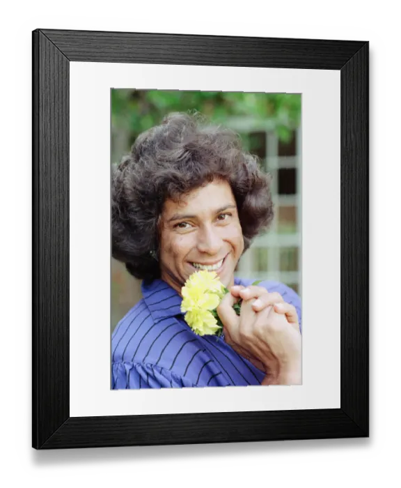 Framed Print : Fatima Whitbread, British javelin thrower and Olympic Silver medalist at the 1988 Seoul