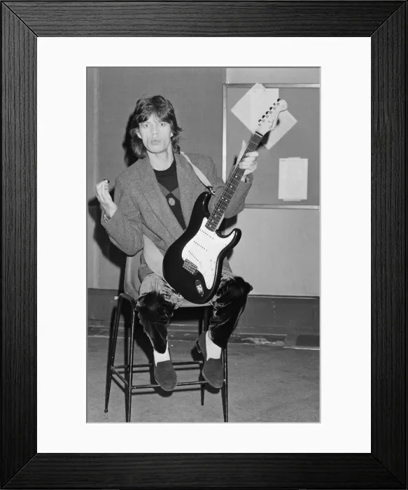 Framed Print : Mick Jagger, singer, songwriter, actor, and lead singer with The Rolling Stones pictured