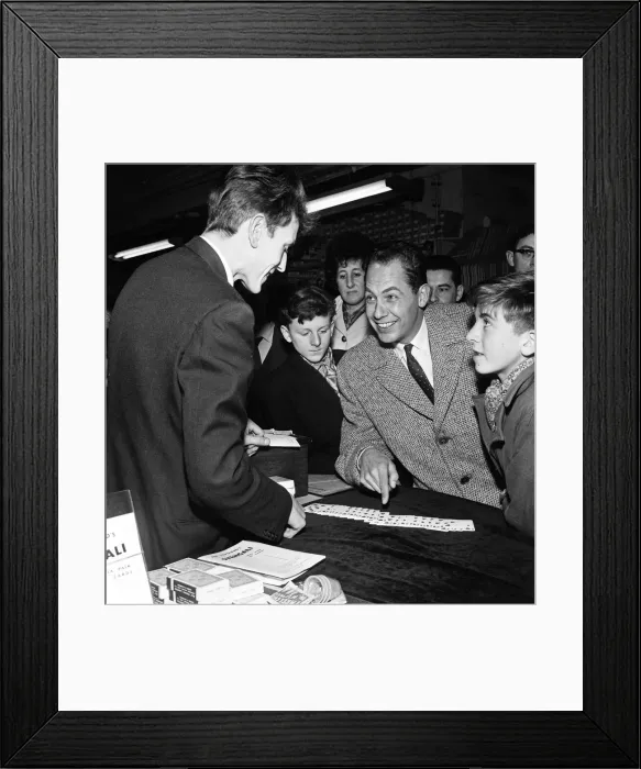 Framed Print : Magician Fred Kaps who appeared before forty guests at St James Palace to celebrate Framed Print : Magician Fred Kaps who appeared before forty guests at St James Palace to celebrate
