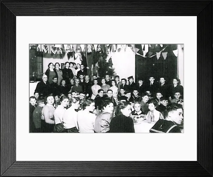 Framed Print : The Parish Room. Celebration is thought to be VE Day Framed Print : The Parish Room. Celebration is thought to be VE Day