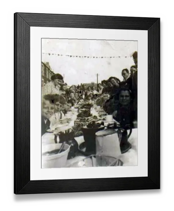  : VE Day 1945, street party held near the post office on Pantygraigwen Road