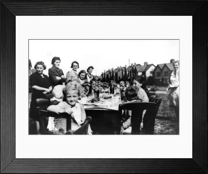 Framed Print : War - World War II - VE Day celebrations, Grand Avenue, Ely, Cardiff Framed Print : War - World War II - VE Day celebrations, Grand Avenue, Ely, Cardiff