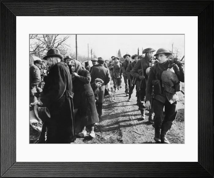 Framed Print : Allied Invasion of Germany near the end of the Second World War Framed Print : Allied Invasion of Germany near the end of the Second World War