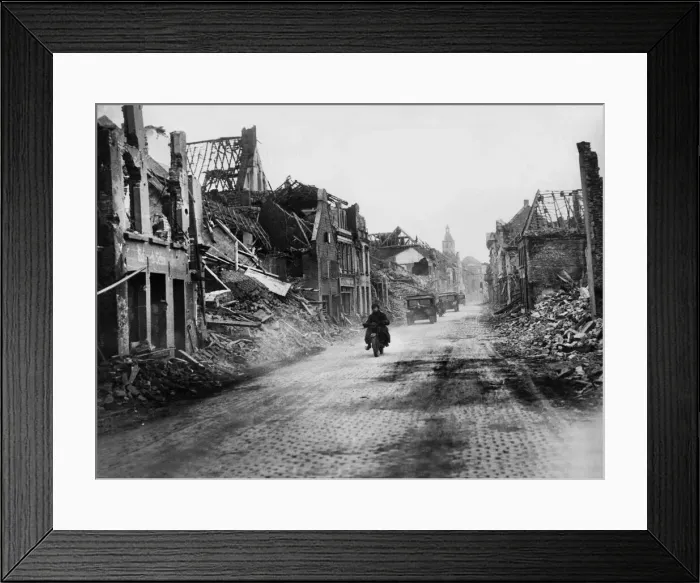 Framed Print : Allied Invasion of Germany near the end of the Second World War Framed Print : Allied Invasion of Germany near the end of the Second World War